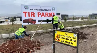 Belediye ekiplerinden otogar ve etrafında çevre düzenleme çalışmaları