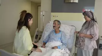 Torunundan alınan karaciğer nakledilen 71 yaşındaki dede, gözyaşlarını tutamadı