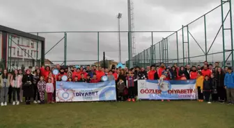 Diyabetli çocuklar ve futbolcular diyabete böyle dikkat çekti