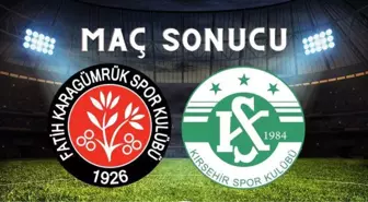 Karagümrük– Kırşehirspor maçı kaç kaç bitti? Karagümrük maç sonucu! Karagümrük– Kırşehirspor maç sonucu ne?