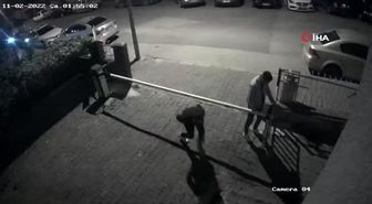 Sitenin 'musalla taşı' böyle çalındı