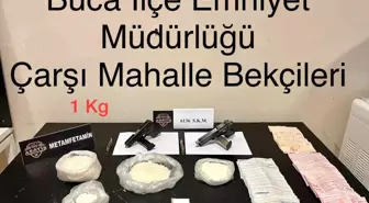 Araçlarında uyuşturucu bulunan şüpheliler bekçilerin dikkati sayesinde yakalandı