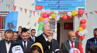 Bakan Soylu, Halep Çobanbey'deki okul açılışına katıldı