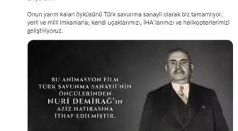 SSB Başkanı Demir'den 'Nuri Demirağ' paylaşımı