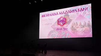 Kazakistan'da 'ALEMSAZ' Uluslararası Müzik Festivali'nde Türk halk müziği tanıtıldı