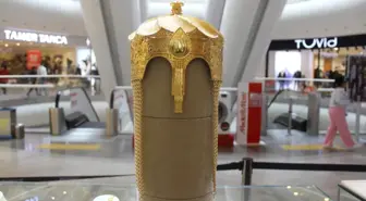Sultan Alparslan'ın miğferinin altından yapılan kopyası sergilenmeye başlandı