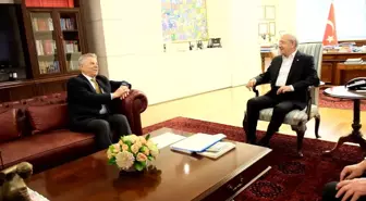 Kemal Kılıçdaroğlu, Tekgıda-İş Sendikası Genel Başkanı Mustafa Türkel ile Görüştü