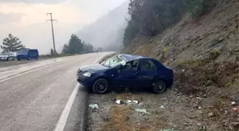 Kontrolden çıkan otomobil takla attı: 2 yaralı