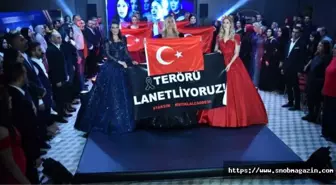 Defilede "terörü Lanetliyoruz" Pankartı Açıldı