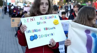 Nilüferli çocuklar hakları için yürüdü