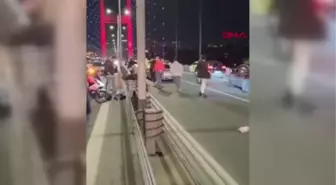 İSTANBUL-15 TEMMUZ ŞEHİTLER KÖPRÜSÜ'NDE MOTOSİKLET KAZASI: 1 ÖLÜ 1 YARALI