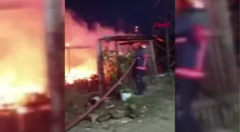 BURSA'DA BAĞ EVİ YANGINDA KÜLE DÖNDÜ