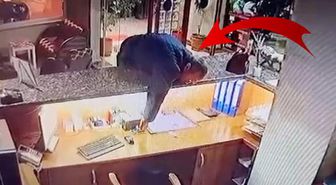 Kısa boylu hırsız müşteri gibi girdiği otelde 40 bin liralık telefonu zıplayarak çaldı