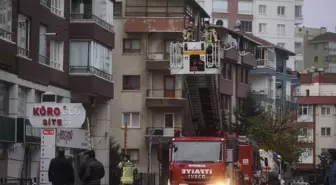 10 katlı binada çıkan yangında 5 kişi dumandan etkilendi