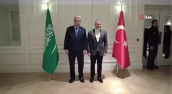 Bakan Nebati, Suudi Arabistan Ticaret Bakanı Al Qasabi ile bir araya geldi