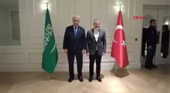 Bakan Nebati, Suudi Arabistan Ticaret Bakanı ile bir araya geldi