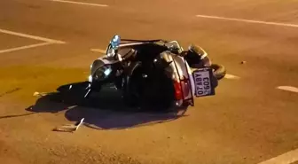Trafik kazasında motosiklet sürücüsü ağır yaralandı