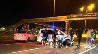 ANNESİNE PASTA ALMAYA GİDERKEN MOTOSİKLETLE EKİP OTOSUNA ÇARPIP ÖLDÜ