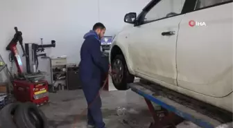Trakya'da lastikçilerde 'kış Lastiği' yoğunluğu