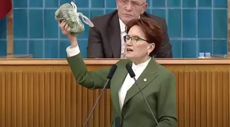 Akşener'den hayat pahalılığı tepkisi! Kürsüye market sepetindeki ürünlerle çıkıp fiyat değişimine dikkat çekti