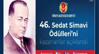 Türkiye Gazeteciler Cemiyeti, 46'ncı Sedat Simavi Ödülleri Açıklandı