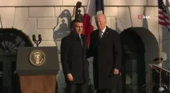 Biden ve Macron Beyaz Saray'da bir araya geldiMacron, Biden döneminde ABD'ye 'ilk devlet ziyaretini' yapan lider oldu