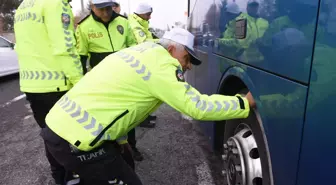 Malatya'da 'kış lastiği' denetimi yapıldı