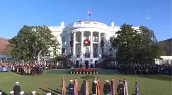 WASHINGTON - Biden, dönemindeki ilk devlet ziyaretini yapan Macron'u resmi törenle karşıladı (1)
