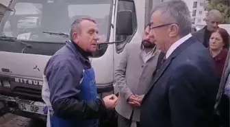Çatalca'da Engin Altay'a Dert Yanan Pazarcı: 'Yaptığımız Kölelik. Zoruma Gidiyor, Aileme Para Gönderemiyorum'