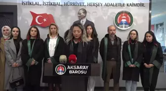 Aksaray Barosu: Melike Arıbaş'ın Kamuya Açık Bir Yerde Katledilmesi, Kadın Cinayetlerinin Ne Kadar Rahat İşlenir Hale Geldiğini Göstermesi Açısından...