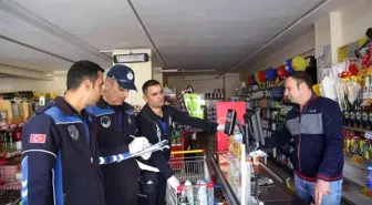 Develi'de zabıta ekiplerinden 'fiyat denetimi'