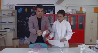 AFYONKARAHİSAR - Ortaokul öğrencileri ateş düşürücü havlu geliştirdi