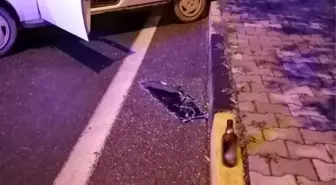 Arkadaşının aracını zorla alan alkollü ve ehliyetsiz sürücü kaza yaptı: 1 yaralı