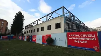 Kartal Belediyesi'nin Cevizli Yaşam Merkezi'nde İnşaat Çalışması Devam Ediyor