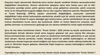 Kültür ve Turizm Bakanlığı 'Kurak Günler' Filmi İçin Verdiği Ödeneği Faizi ile Geri İstedi.