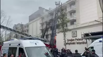 Çırağan Sarayı'nın Otel Bölümündeki Yangın Kontrol Altına Alındı, Soğutma Çalışmaları Devam Ediyor