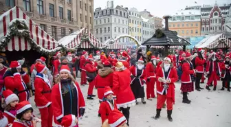 Letonya'da Noel Baba Etkinliği