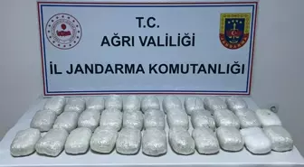 Ağrı'da 31 kilo 587 gram uyuşturucu ele geçirildi