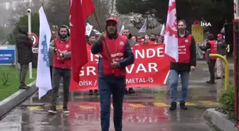 Erteleme kararına rağmen greve çıktılar