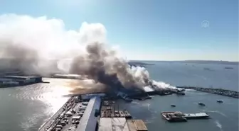 New York Polis Departmanı'na ait depoda yangın (2)