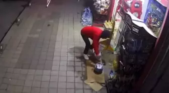 Çatalca'da piknik tüpü hırsızlığı kamerada