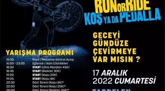 En uzun gecede koş ya da pedalla