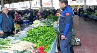 Ortaca semt pazarında etiket denetimi