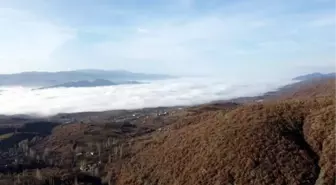 TOKAT'IN ÜZERİNİ SİS BULUTU KAPLADI