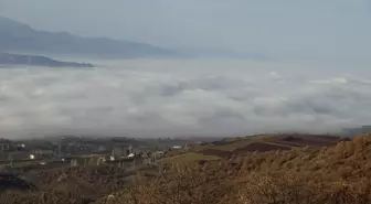 Tokat'ın üzerini sis tabakası kapladı