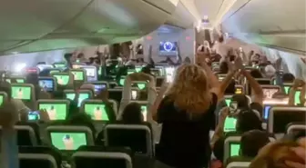 Arjantinli yolcular 30 bin fitte şampiyonluk coşkusu yaşadılar