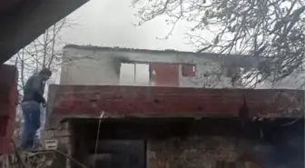 Karabük'te çıkan yangında yaşlı kadın dumandan etkilendi