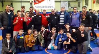 Pamukkaleli sporcular güreşte 11 madalya kazandı