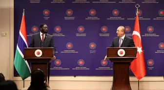 Bakan Çavuşoğlu, Gambiyalı mevkidaşı Tangara ile ortak basın toplantısında konuştu Açıklaması