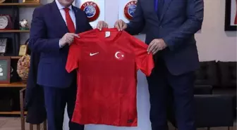 GESF Başkanı Yıldırım'dan, TFF Başkanı Büyükekşi'ye ziyaret